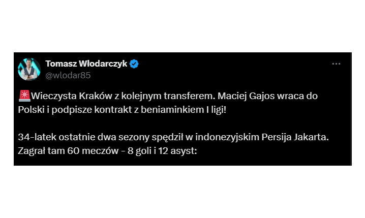 Oni ZNOWU to robią! Wieczysta bierze kolejnego BYŁEGO REPREZENTANTA POLSKI!